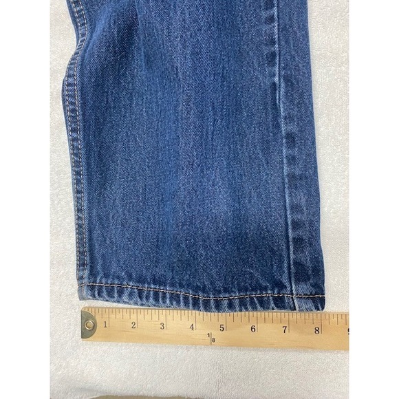 Levi's 505 Regular Fit Jeans Mens W38 L32 Medium Wash Blue Denim‎ Pants - Picture 7 of 9